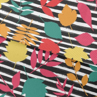 Watercolor Colored Leaves Waterproof Oxford