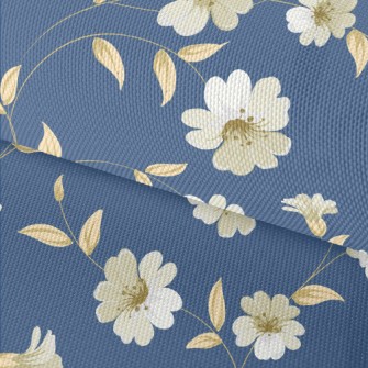 Elegant White Flowers Waterproof Oxford