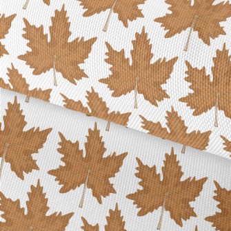 Hand Drawn Autumn Maple Leaves Waterproof Oxford