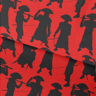 Japanese Swordsman Silhouette Waterproof Oxford