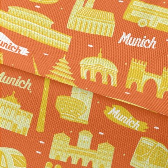 Famous Landmarks Of Munich Waterproof Oxford
