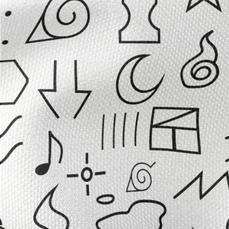 Simple Line Icons Waterproof Canvas