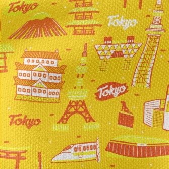Famous Landmarks In Tokyo Waterproof Canvas