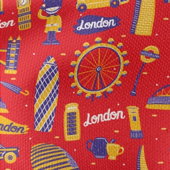 Famous Landmarks In London Waterproof Canvas