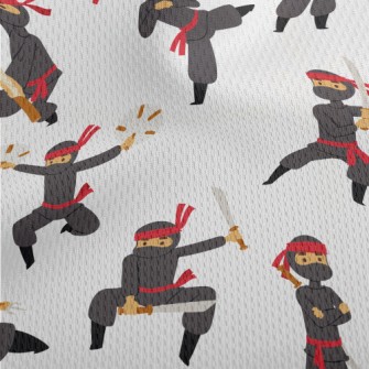 Japanese Ninja Action Athletic Mesh Flat Back