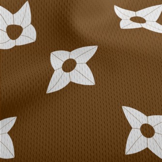 Cartoon Shuriken Athletic Mesh Flat Back
