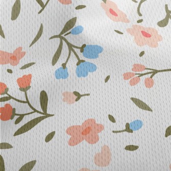 Retro Classic Floral Athletic Mesh Flat Back