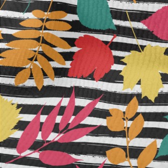 Watercolor Colored Leaves Terry
