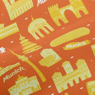 Famous Landmarks Of Munich Performance Linen