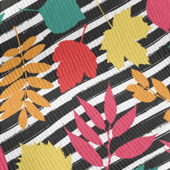 Watercolor Colored Leaves Standard Corduroy