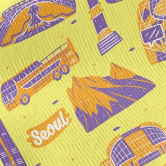 Famous Landmarks In South Kore Standard Corduroy