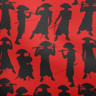 Japanese Swordsman Silhouette Dobby