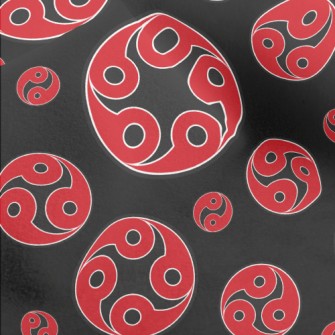 Traditional Magatama Symbol Micro Fleece
