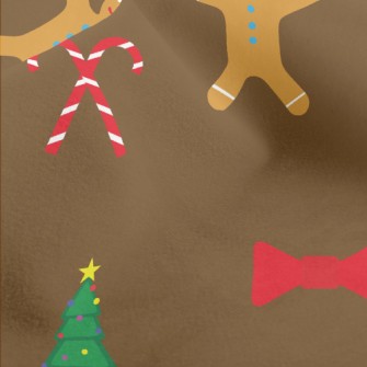 Classic Christmas Elements Micro Fleece