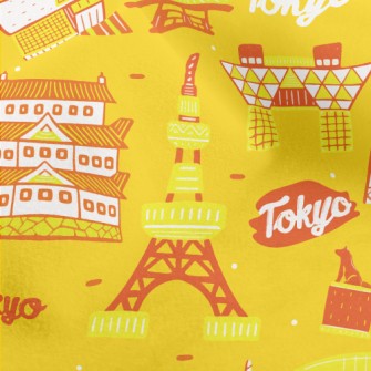 Famous Landmarks In Tokyo Micro Fleece