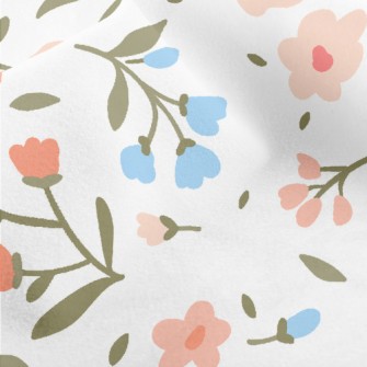 Retro Classic Floral Micro Fleece