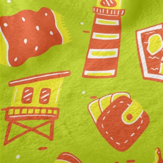 Summer Travel Elements Minky