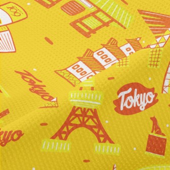 Famous Landmarks In Tokyo Piqué