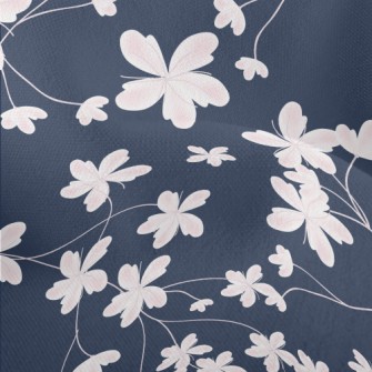 Spring Pink Cherry Blossoms Lightweight Performance Linen