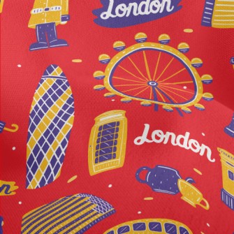 Famous Landmarks In London Lightweight Performance Linen