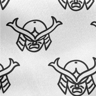 Japanese Samurai Helmet Jersey Backed Fleece