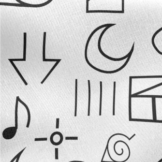 Simple Line Icons Jersey Backed Fleece