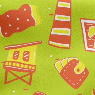 Summer Travel Elements Jersey Backed Fleece