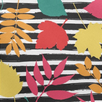 Watercolor Colored Leaves Pongee