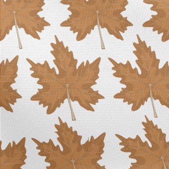 Hand Drawn Autumn Maple Leaves Pongee