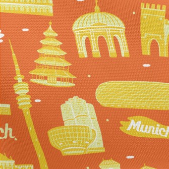 Famous Landmarks Of Munich Pongee