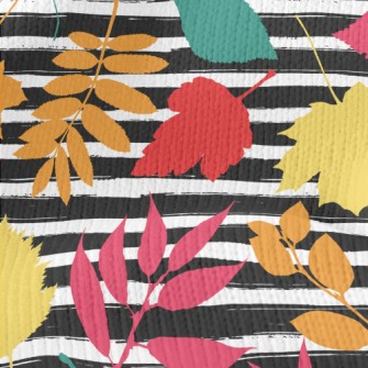 Watercolor Colored Leaves Stretch Jersey