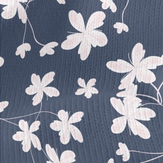 Spring Pink Cherry Blossoms Stretch Jersey