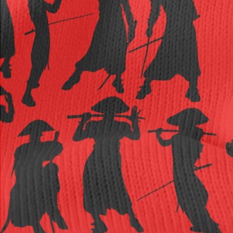 Japanese Swordsman Silhouette Stretch Jersey