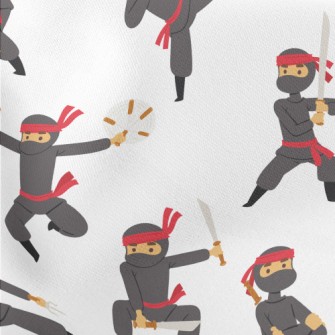 Japanese Ninja Action Lightweight Cotton Poplin