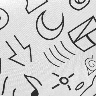 Simple Line Icons Midweight Cotton Poplin