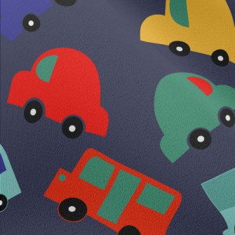 Cartoon Colorful Cars Chiffon