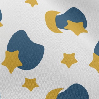 Cute Stars And Moon Chiffon