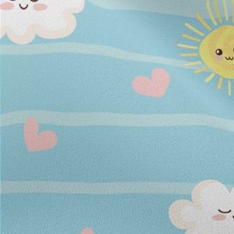 Smiling Sun And Clouds Chiffon