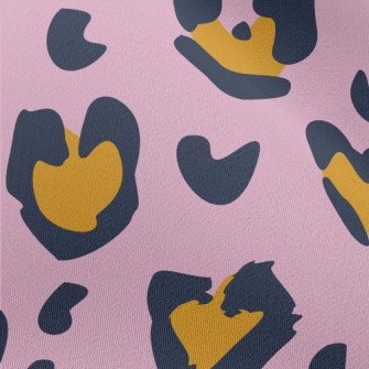 Beautiful Purple Leopard Print Chiffon