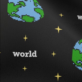 Pixel Wind Earth Chiffon