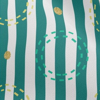 Colored Dotted Circles Chiffon