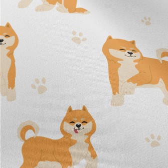 Cute Shiba Inu With Tongue Out Chiffon