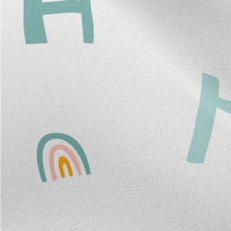 Colorful Alphabet Graffiti Chiffon