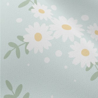 Elegant White Daisy Chiffon