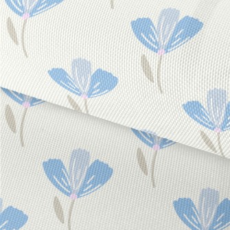 Beautiful Blue Flowers Waterproof Oxford