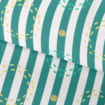 Colored Dotted Circles Waterproof Oxford