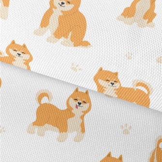 Cute Shiba Inu With Tongue Out Waterproof Oxford
