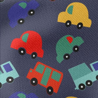 Cartoon Colorful Cars Waterproof Canvas