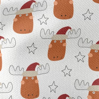 Cartoon Christmas Elk Waterproof Canvas