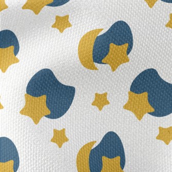 Cute Stars And Moon Waterproof Canvas